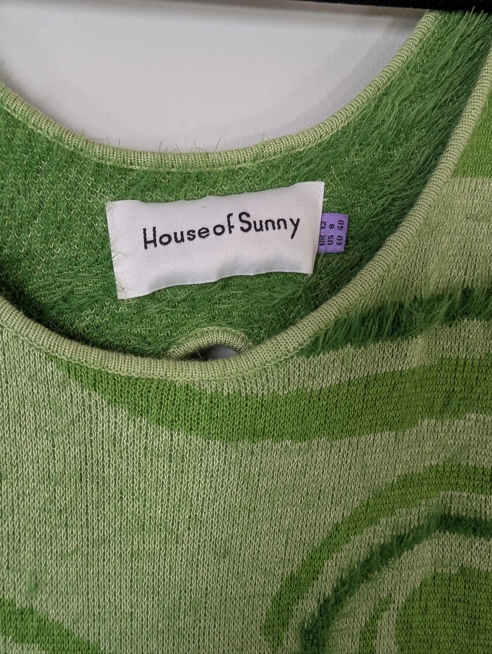 House of Sunny Hockney Dress in Lily Pad Green - Size US 8 / UK 12 - Picture 7 of 11